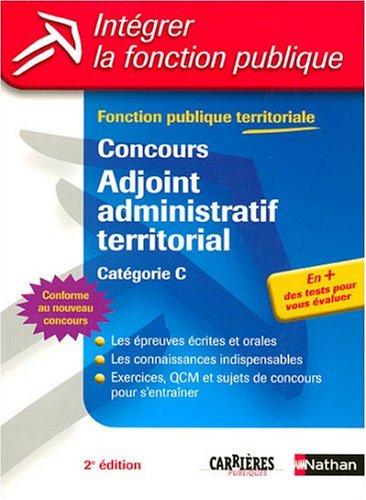 Concours adjoint administratif territorial : catégorie C