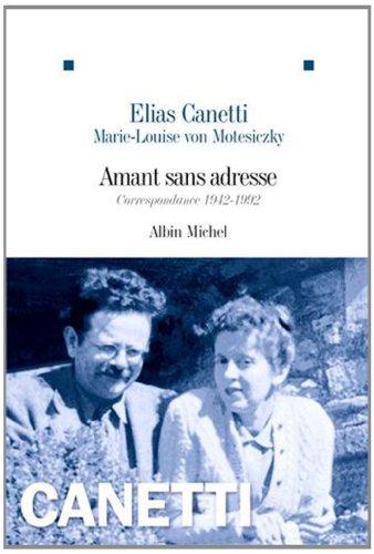 Amant sans adresse : correspondance, 1942-1992