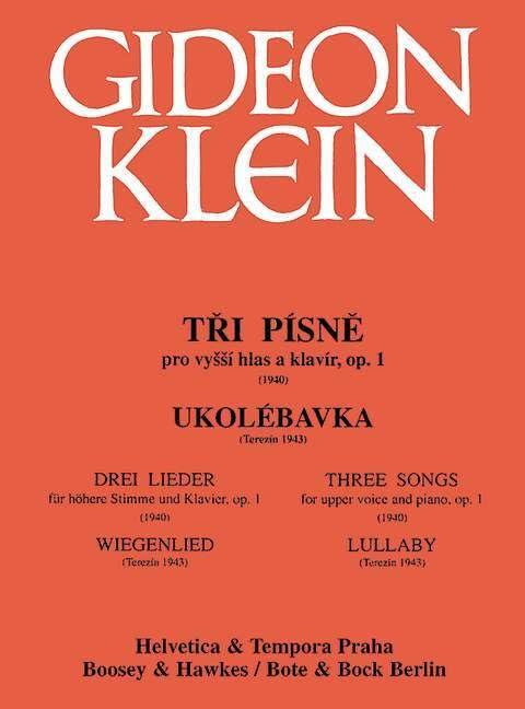 Drei Lieder / Wiegenlied: op. 1. hohe Singstimme und Klavier.