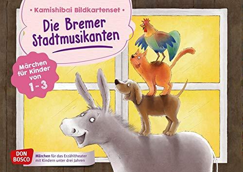 Die Bremer Stadtmusikanten. Kamishibai Bildkartenset.: Märchen für Kinder von 1–3