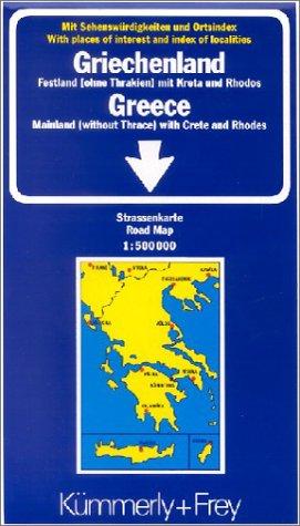 Kümmerly & Frey Karten, Griechenland: Mainland with Crete and Rhodes (Without Thrace) (International Road Map)