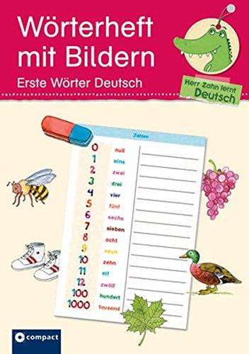 Wörterheft mit Bildern - Erste Wörter Deutsch: Herr Zahn lernt Deutsch (DaF für Kinder)