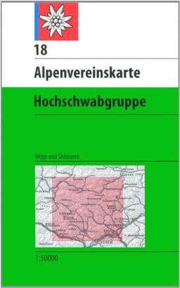 Hochschwabgruppe: Wege und Skitouren - Topographische Karte 1:50000