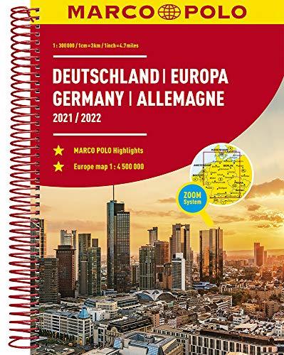 MARCO POLO Reiseatlas Deutschland 2021/2022 1:300 000, Europa 1:4 500 000 (MARCO POLO Reiseatlanten)