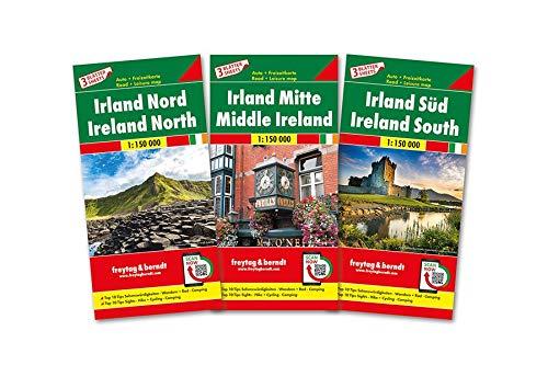 Irland, Autokarten-Set 1:150.000: 3 Blätter in Kunststoff-Hülle (freytag & berndt Auto + Freizeitkarten)