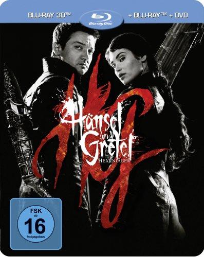 Hänsel und Gretel: Hexenjäger (Steelbook, exklusiv bei Amazon.de) (+ Blu-ray Extended Cut + DVD) [Blu-ray 3D] [Limited Edition]