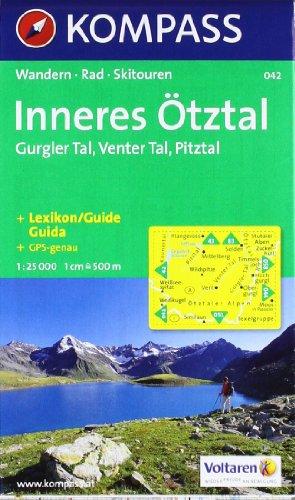 Inneres Ötztal, Gurgler Tal, Venter Tal, Pitztal: Wandern, Rad, Skitouren. GPS-genau. 1:25.000