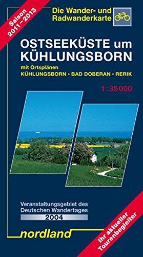 Ostseeküste um Kühlungsborn 1 : 35 000: Rerik, Kröpelin, Bad Doberan mit Ortsplan Ostseebad Kühlungsborn