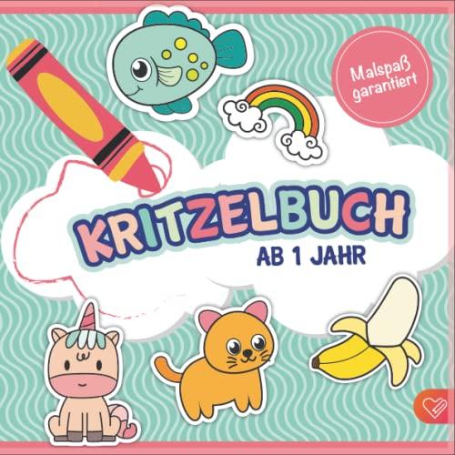 Kritzelbuch ab 1 Jahr: Das Malbuch für die ersten Kunstwerke zum Kritzeln und Ausmalen für Kleinkinder ab 1 Jahr. Mit über 50 liebevoll gestalteten ... zur Förderung der Feinmotorik und Kreativität