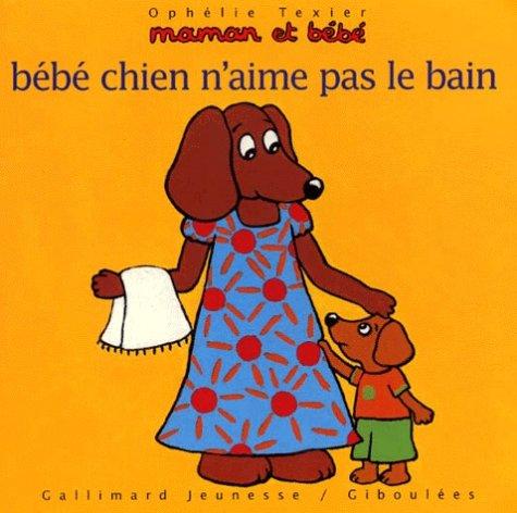 Bébé chien n'aime pas le bain