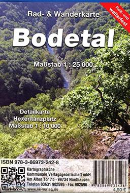 Bodetal: Rad- und Wanderkarte (reiß- und wetterfest)