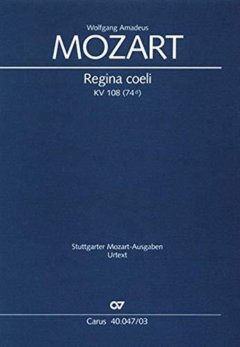 Regina coeli in C (Klavierauszug): Marienantiphon KV 108 (74d), 1771