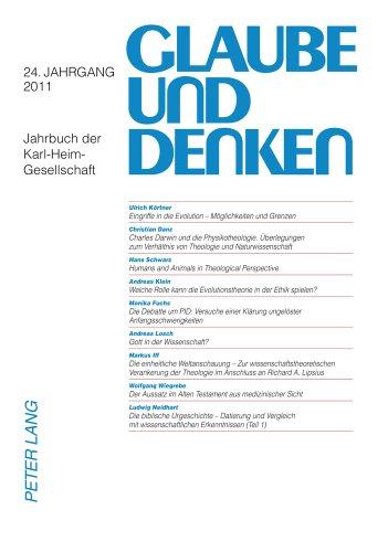 Glaube und Denken: Jahrbuch der Karl-Heim-Gesellschaft- 24. Jahrgang 2011