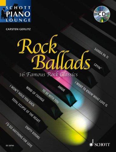 Rock Ballads 1: 16 berühmte Rock-Klassiker. Klavier. Ausgabe mit CD. (Schott Piano Lounge)