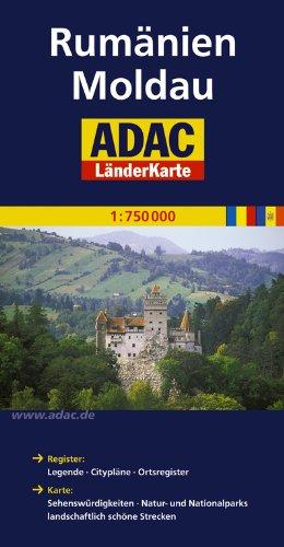 ADAC Länderkarte Rumänien, Moldau 1:750.000