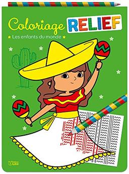 Les enfants du monde : coloriage relief