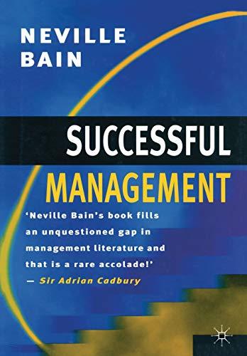 Successful Management (MacMillan Business)