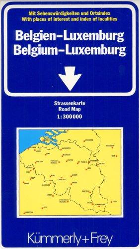 Belgien / Luxemburg 1 : 300 000. Straßenkarte. Mit Sehenswürdigkeiten und Ortsindex. (International Road Map)