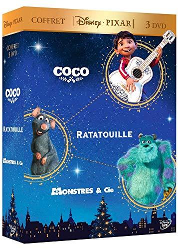 Coffret disney pixar 3 films : coco ; ratatouille ; monstres et cie [FR Import]