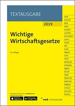 Wichtige Wirtschaftsgesetze (NWB Textausgabe)