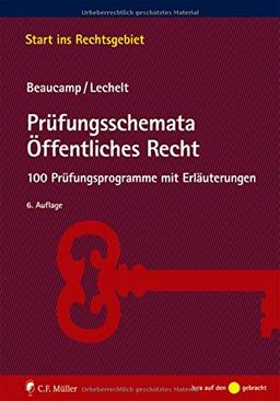 Prüfungsschemata Öffentliches Recht: 100 Prüfungsprogramme mit Erläuterungen (Start ins Rechtsgebiet)