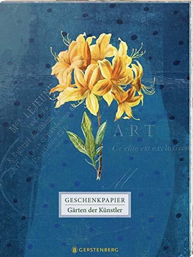 Die Gärten der Künstler Geschenkpapier-Heft Motiv Orchidee: 2 x 5 Bögen