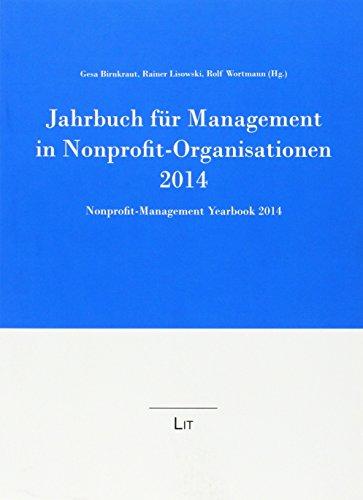 Jahrbuch für Management in Nonprofit-Organisationen 2014; Nonprofit Management Yearbook 2014