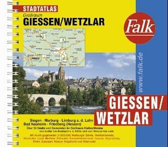 Falk Pläne, Städteatlas Gießen, Wetzlar, Siegen, Marburg, Limburg, Bad Nauheim