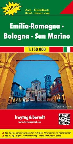 Freytag Berndt Autokarten, Emilia - Romagna - Bologna, Top 10 Tips - Maßstab 1:150.000 (freytag & berndt Auto + Freizeitkarten)