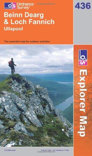 Beinn Dearg and Loch Fannich (OS Explorer Map)