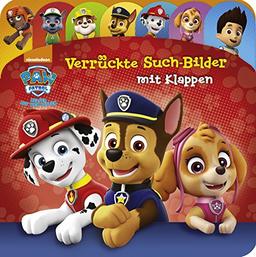 PAW Patrol - Verrückte Such-Bilder mit Klappen - Pappbilderbuch mit 20 Klappen und Register - Wimmelbuch für Kinder ab 18 Monaten