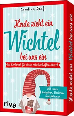 Heute zieht ein Wichtel bei uns ein: Das Kartendeck für einen märchenhaften Advent – Mit neuen Aufgaben, Streichen und Aktionen. Mit Anleitungen für Eltern und Wichtelbriefen