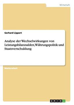 Analyse der Wechselwirkungen von Leistungsbilanzsalden, Währungspolitik und Staatsverschuldung