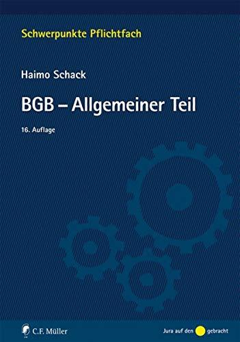 BGB-Allgemeiner Teil (Schwerpunkte Pflichtfach)