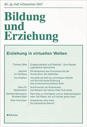 Bildung und Erziehung 0006-2456 / Erziehung in virtuellen Welten