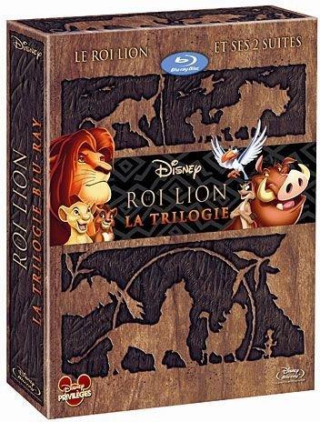 Coffret trilogie le roi lion : le roi lion 1, 2 et 3 [Blu-ray] [FR Import]