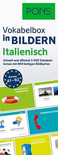 PONS Vokabelbox in Bildern Italienisch: Schnell & effizient Vokabeln lernen mit 2.000 Wörter auf 800 farbigen Bildkarten