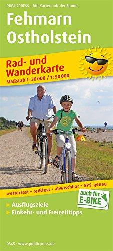 Fehmarn - Ostholstein: Rad- und Wanderkarte mit Ausflugszielen, Einkehr- & Freizeittipps, wetterfest, reissfest, abwischbar, GPS-genau. 1:30000/1:50000 (Rad- und Wanderkarte / RuWK)