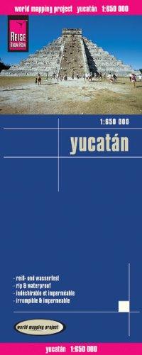 World Mapping Project, Yukatan-Halbinsel: Klassifiziertes Straßennetz, Ortsindex, GPS-tauglich, wasserfest imprägniert