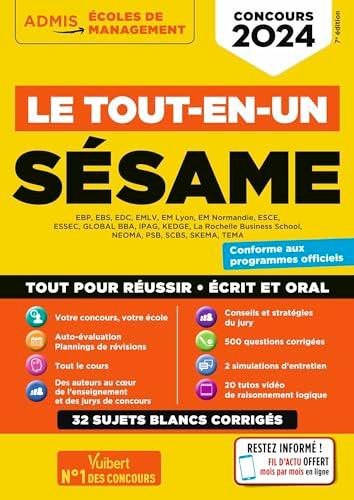 Sésame : EBP, EBS, EMLV... : le tout-en-un, concours 2024