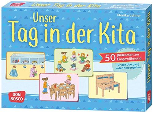 Unser Tag in der Kita: 50 Bildkarten zur Eingewöhnung. Für den Übergang in den Kindergarten (Kleine Helfer im Kita-Alltag)