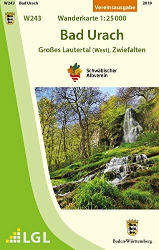 Bad Urach - Großes Lautertal (West), Zwiefalten: Wanderkarte 1:25.000 (Wanderkarten 1:25 000)