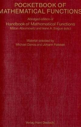 Pocketbook of Mathematical Functions