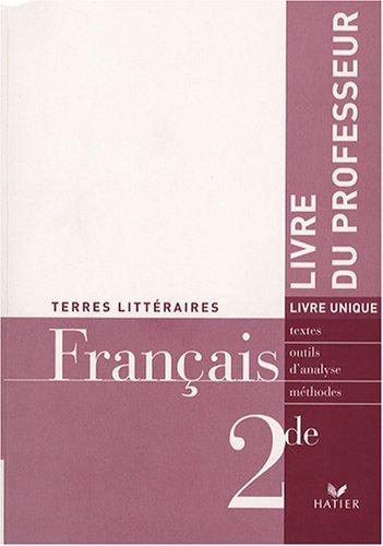 Français 2de, livre du professeur