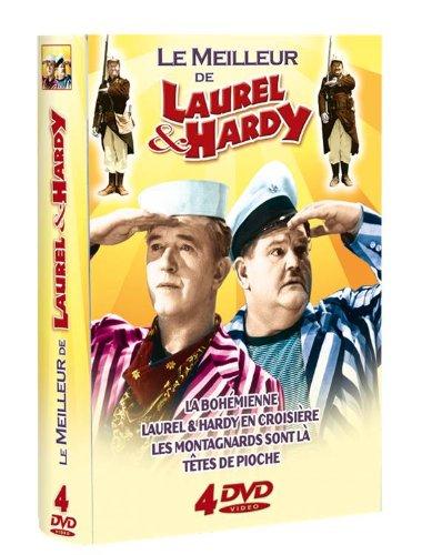 Coffret laurel et hardy : la bohémienne ; en croisière ; les montagnards sont là ; têtes de pioche [FR Import]