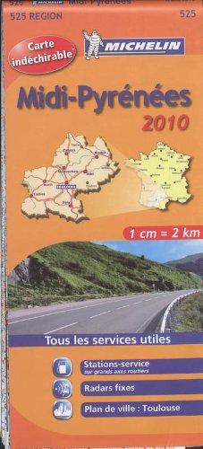 MIDI - PYRENEES 17525 CARTE MICHELIN KAART 2010 (KAARTEN/CARTES MICHELIN)