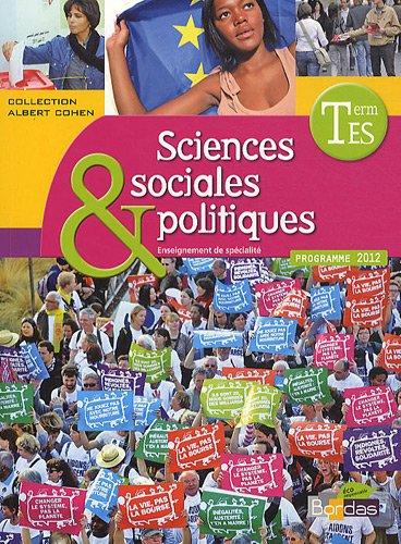 Sciences sociales politiques terminale ES : manuel de l'élève