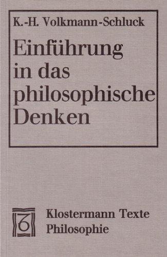 Einführung in das philosophische Denken