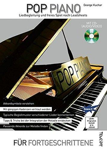 Pop Piano - Liedbegleitung und freies Spiel nach Leadsheets - Lehrbuch mit CD+ (Audio/Video) - Akkordsymbole verstehen, Begleitmuster entwickeln