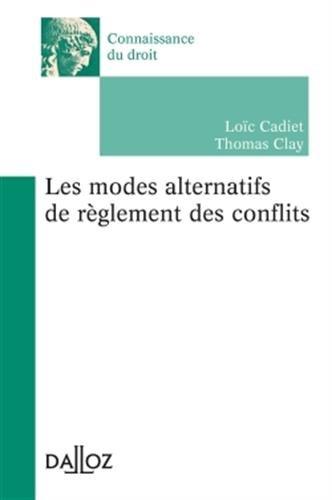 Les modes alternatifs de règlement des conflits